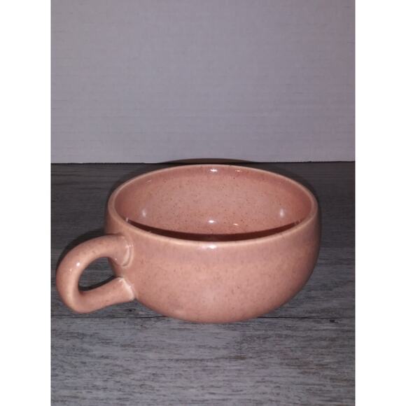 Russel Wright Steubenville Demitasse Coffee Cup Pink Salmon Coral - Picture 6 of 8